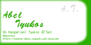 abel tyukos business card